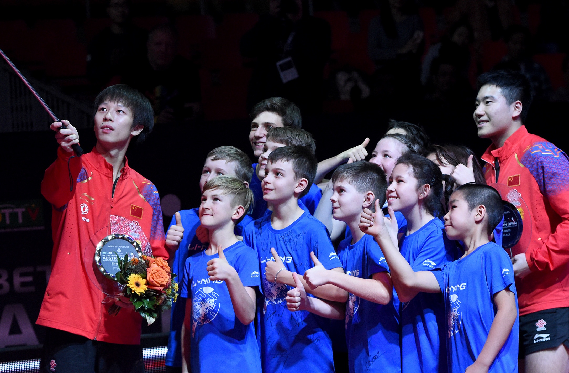 奥地利队险胜韩国队，梁靖崑带队取胜